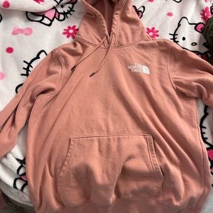 Pink north face hoodie!